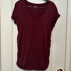 Motherhood Maternity Burgundy Shirt - Large
